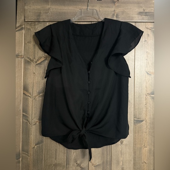 Tops - Elegant Black Women's Top